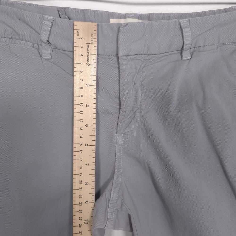 NILI‎ LOTAN East Hampton Pants Size 8 Side Stripe Gray Tribeca Raw Hem USA MADE - Picture 3 of 13